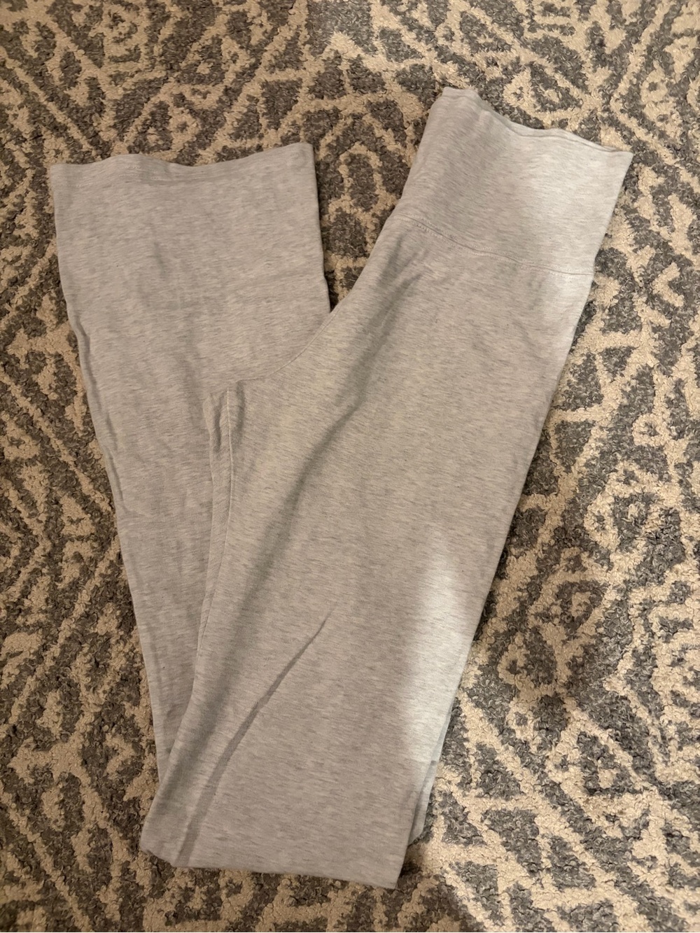Brandy Melville Light Gray Flare Leggings